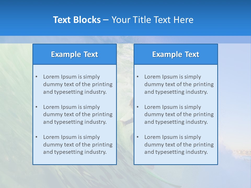 Sea Liquid Revolution PowerPoint Template