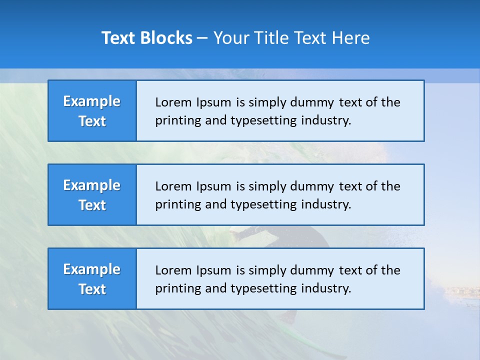 Sea Liquid Revolution PowerPoint Template
