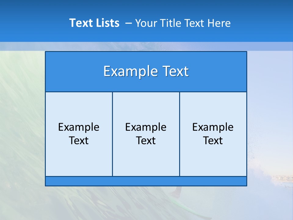 Sea Liquid Revolution PowerPoint Template
