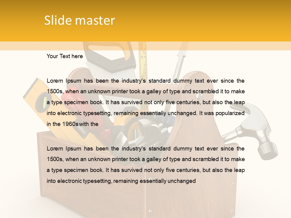 Symbol Improvement Box PowerPoint Template