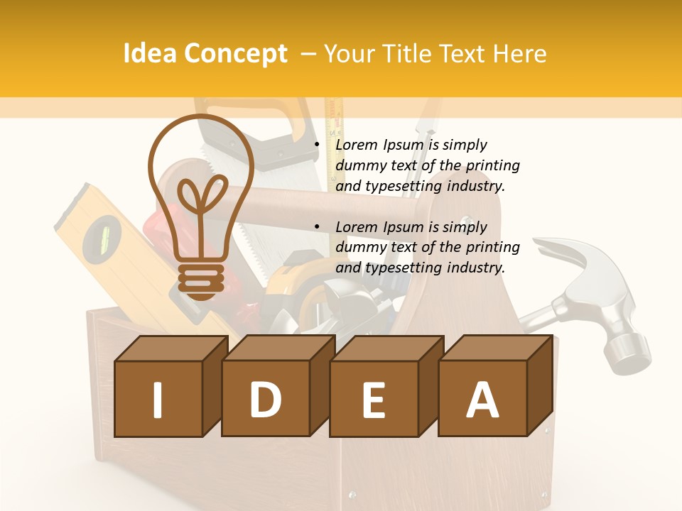 Symbol Improvement Box PowerPoint Template