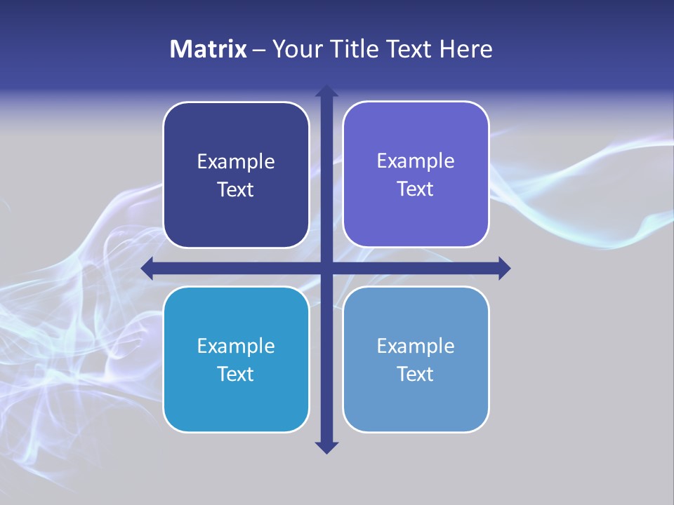 Volute Blue Wallpaper PowerPoint Template