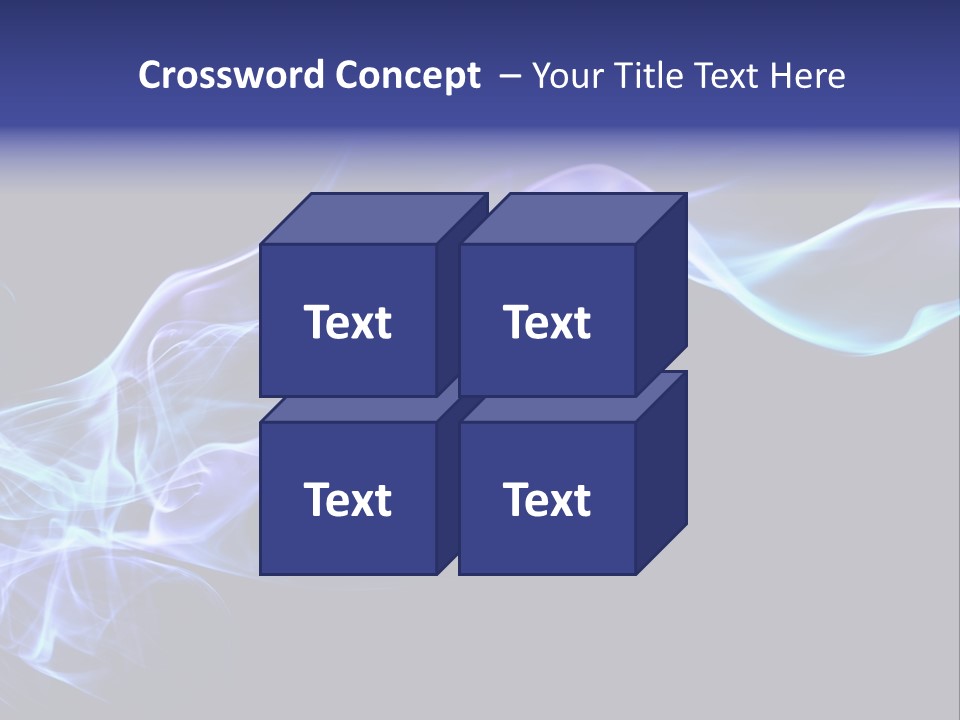 Volute Blue Wallpaper PowerPoint Template