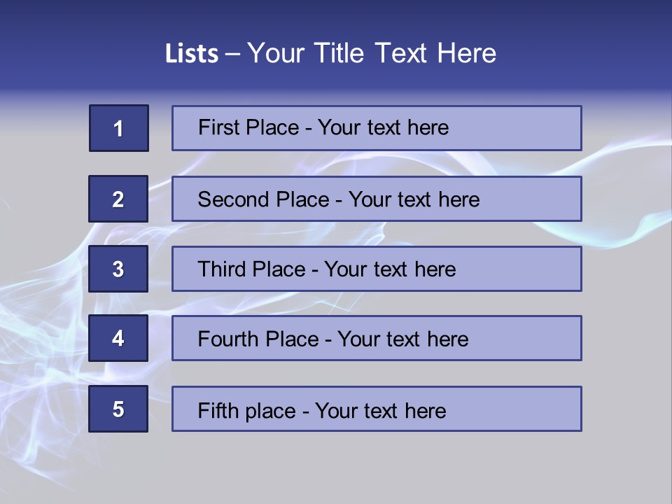 Volute Blue Wallpaper PowerPoint Template