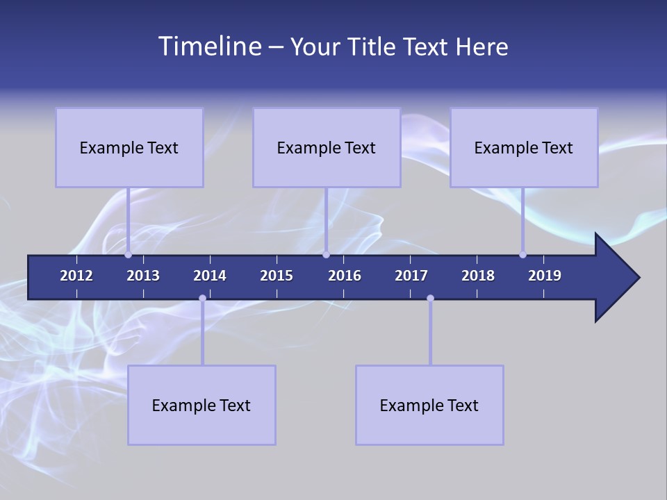 Volute Blue Wallpaper PowerPoint Template