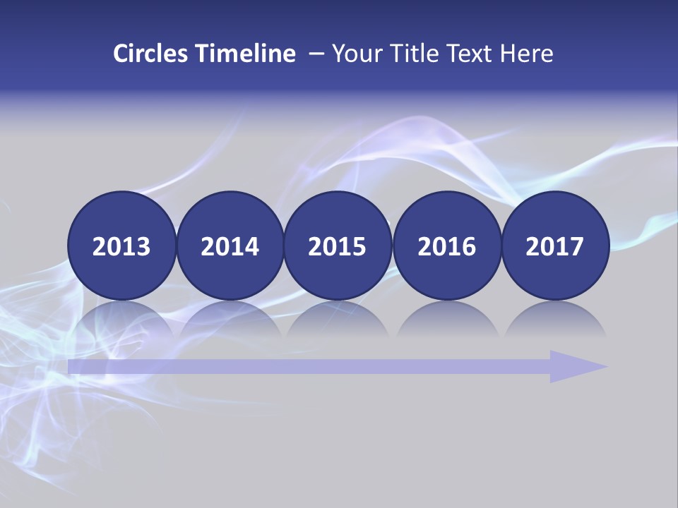 Volute Blue Wallpaper PowerPoint Template