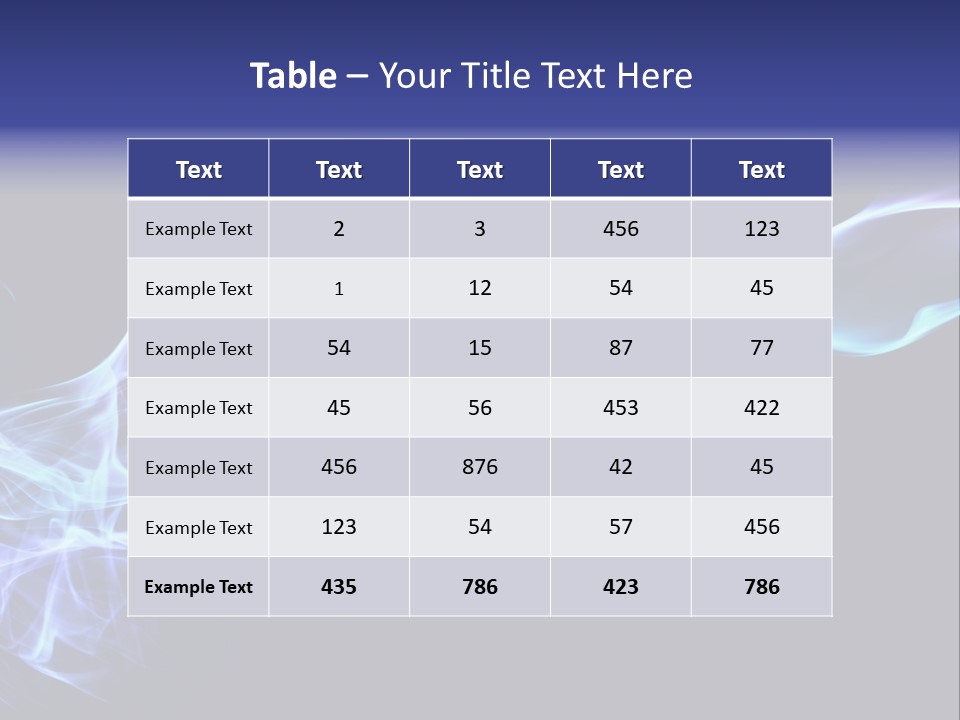 Volute Blue Wallpaper PowerPoint Template