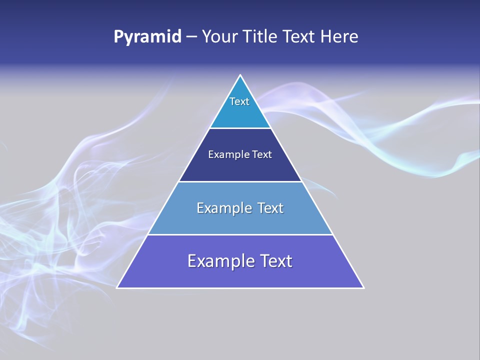 Volute Blue Wallpaper PowerPoint Template