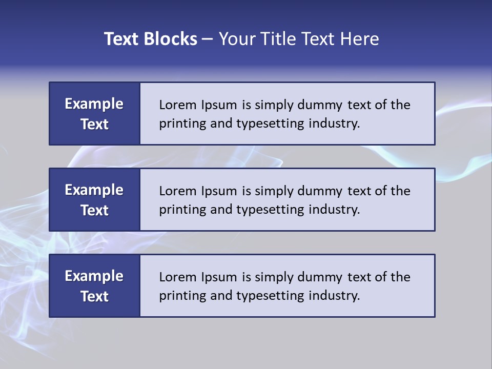 Volute Blue Wallpaper PowerPoint Template