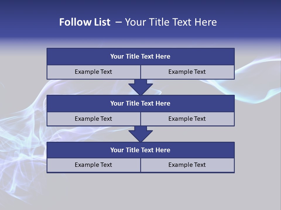 Volute Blue Wallpaper PowerPoint Template