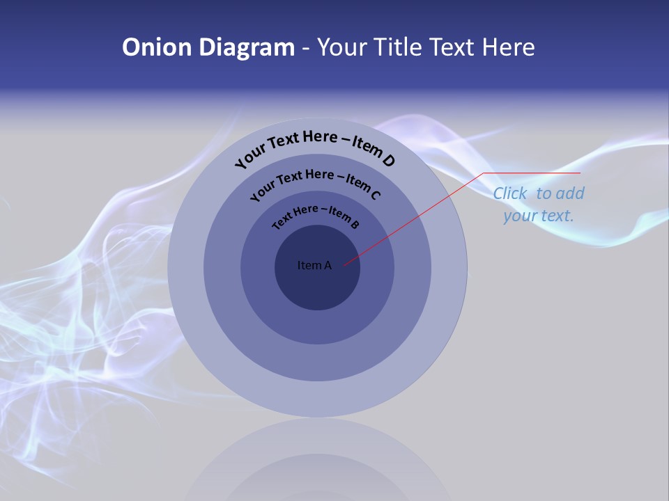 Volute Blue Wallpaper PowerPoint Template