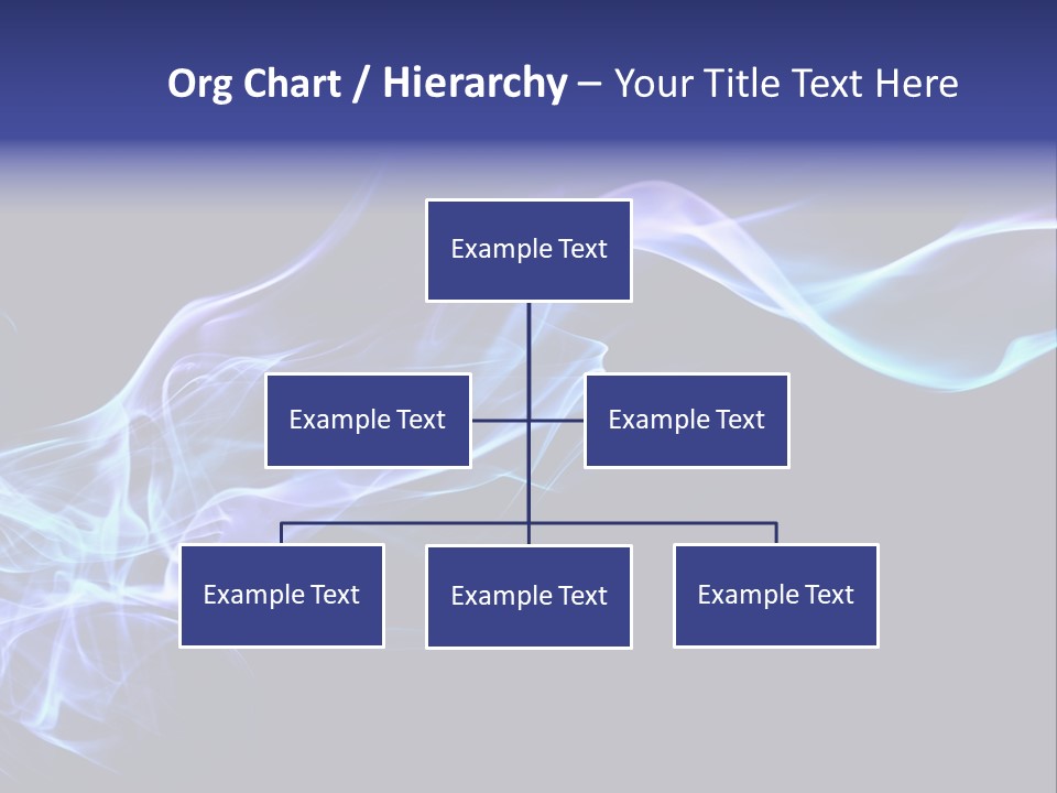 Volute Blue Wallpaper PowerPoint Template