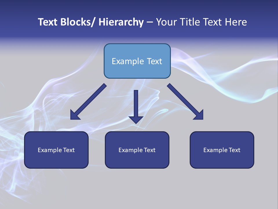 Volute Blue Wallpaper PowerPoint Template