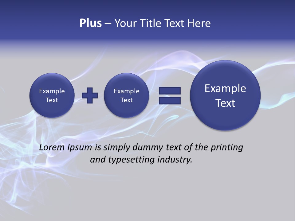 Volute Blue Wallpaper PowerPoint Template