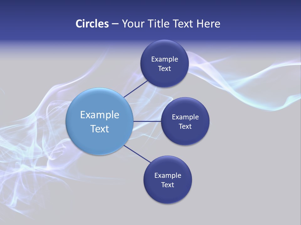 Volute Blue Wallpaper PowerPoint Template