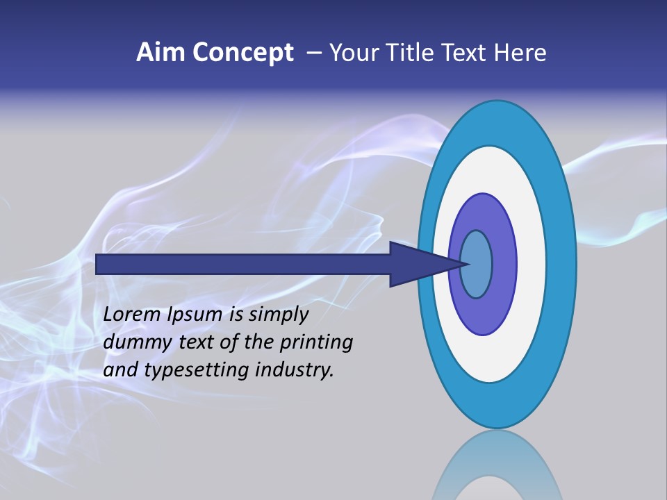 Volute Blue Wallpaper PowerPoint Template