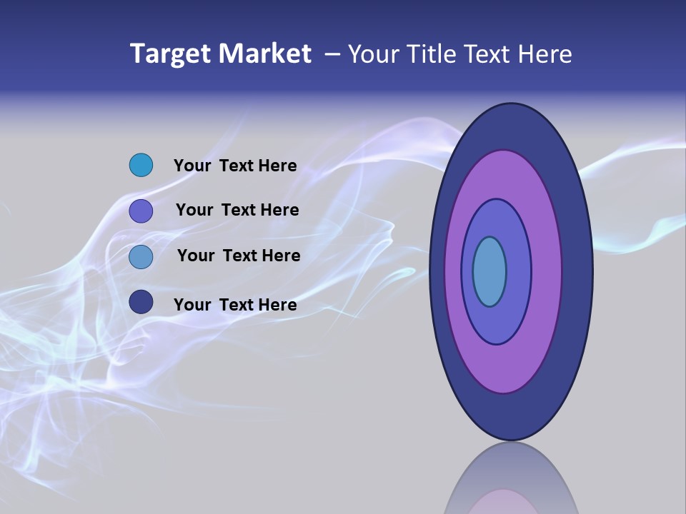 Volute Blue Wallpaper PowerPoint Template