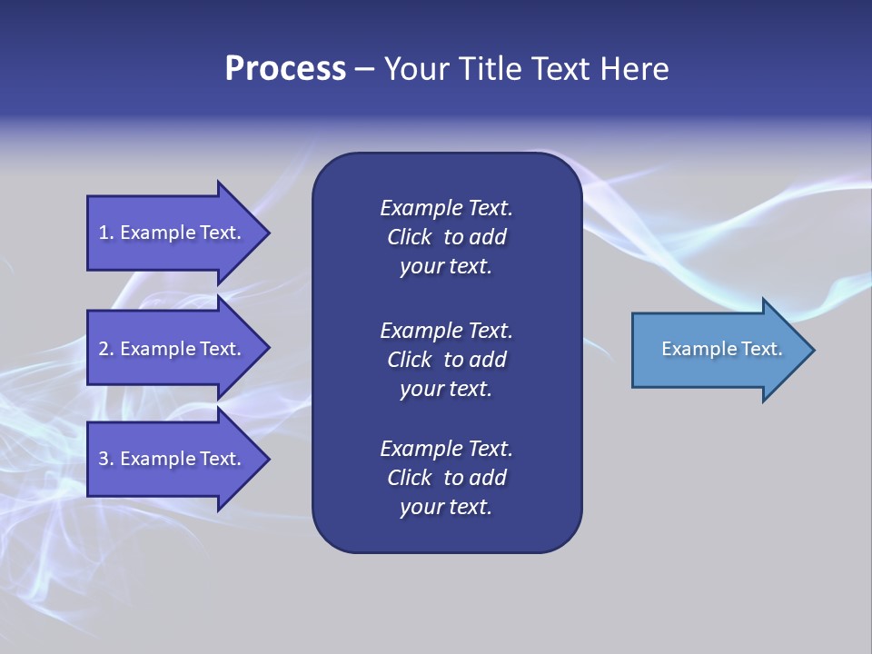 Volute Blue Wallpaper PowerPoint Template