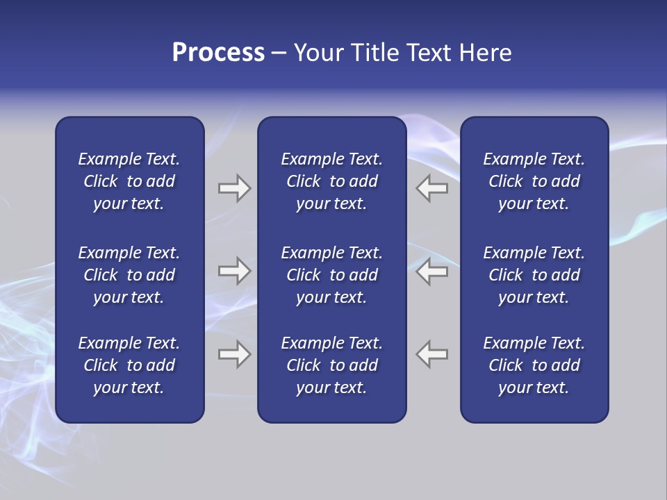 Volute Blue Wallpaper PowerPoint Template