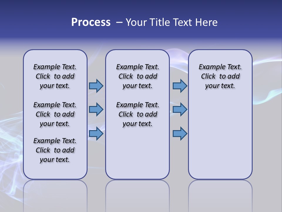 Volute Blue Wallpaper PowerPoint Template