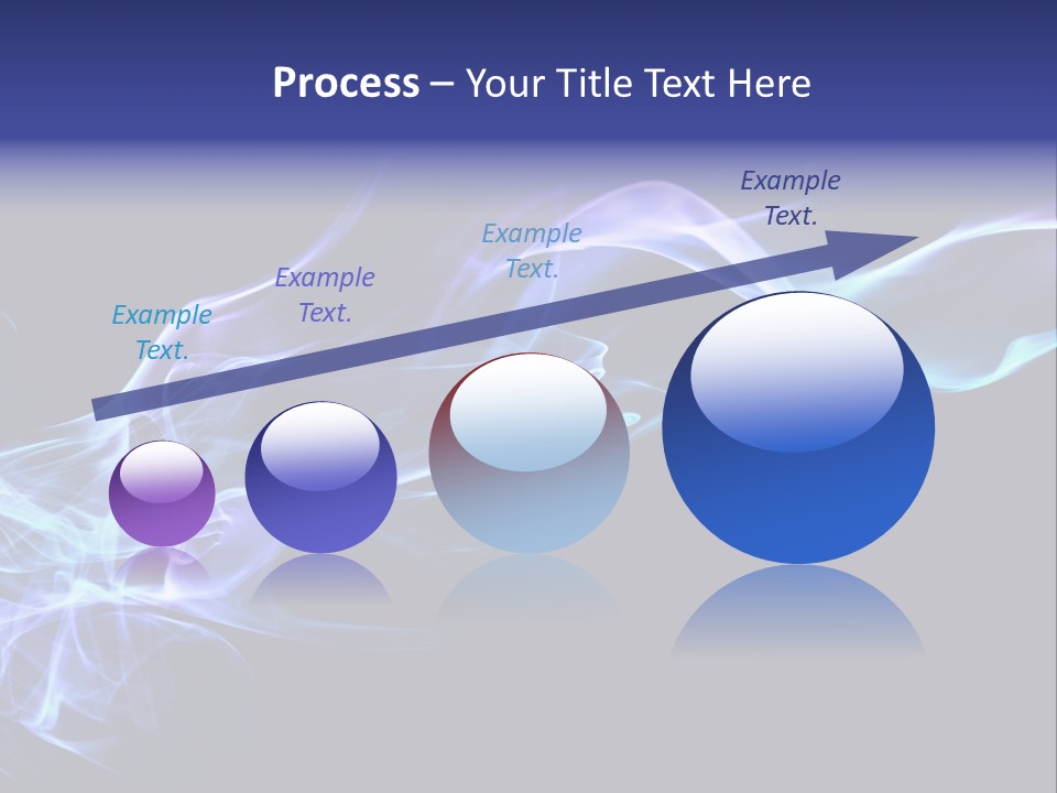 Volute Blue Wallpaper PowerPoint Template