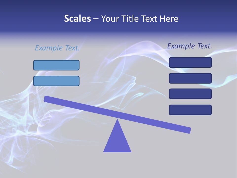 Volute Blue Wallpaper PowerPoint Template