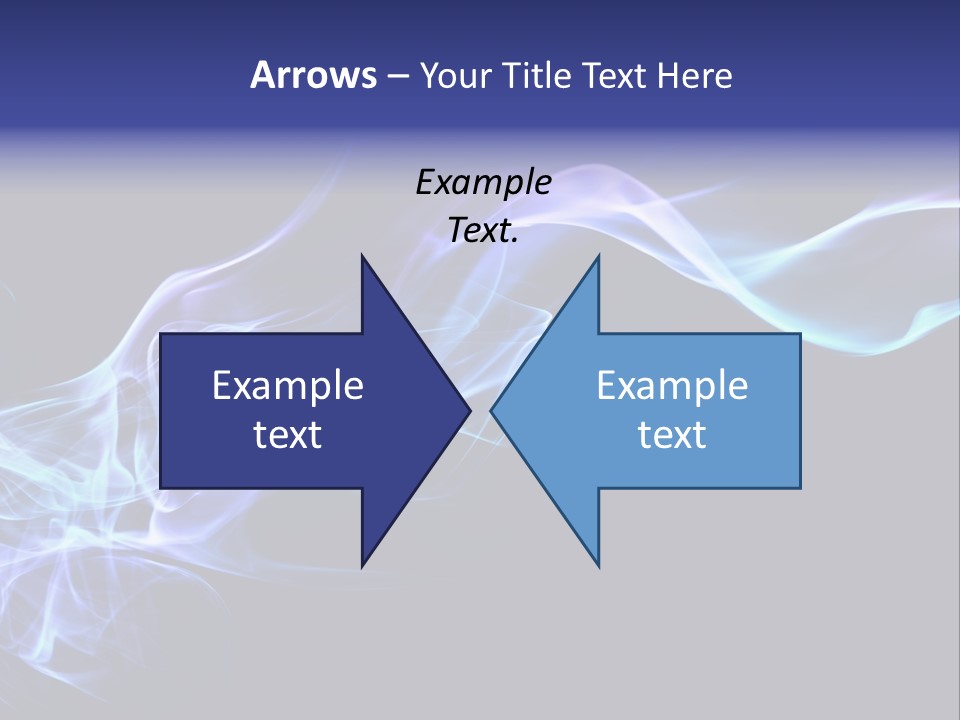 Volute Blue Wallpaper PowerPoint Template