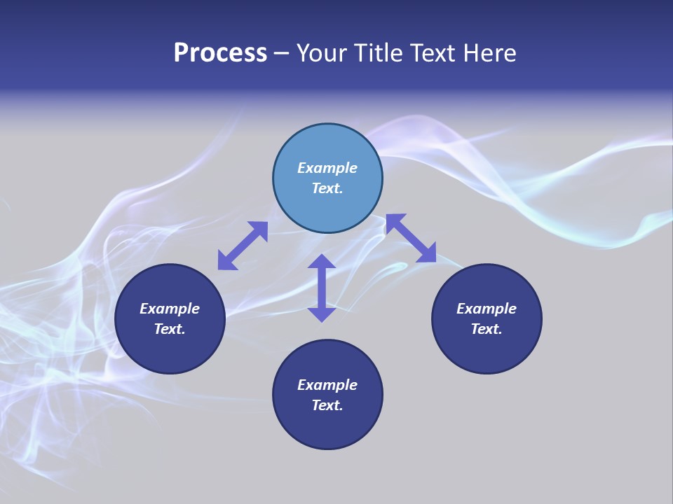 Volute Blue Wallpaper PowerPoint Template