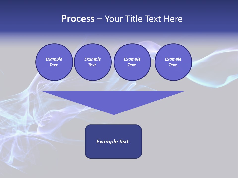 Volute Blue Wallpaper PowerPoint Template