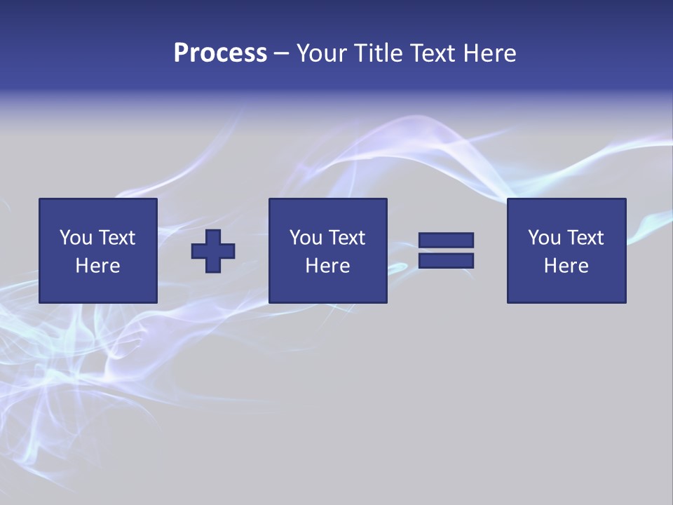 Volute Blue Wallpaper PowerPoint Template