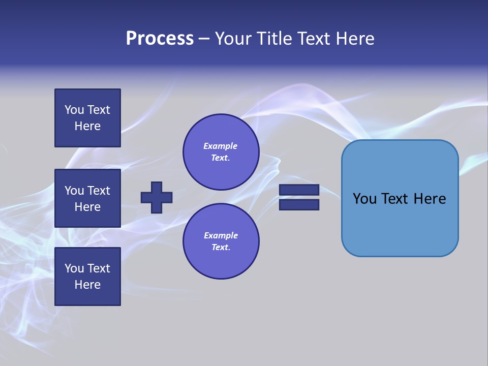 Volute Blue Wallpaper PowerPoint Template