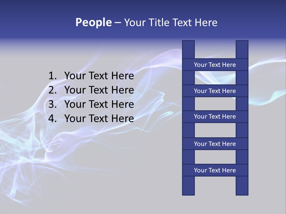 Volute Blue Wallpaper PowerPoint Template