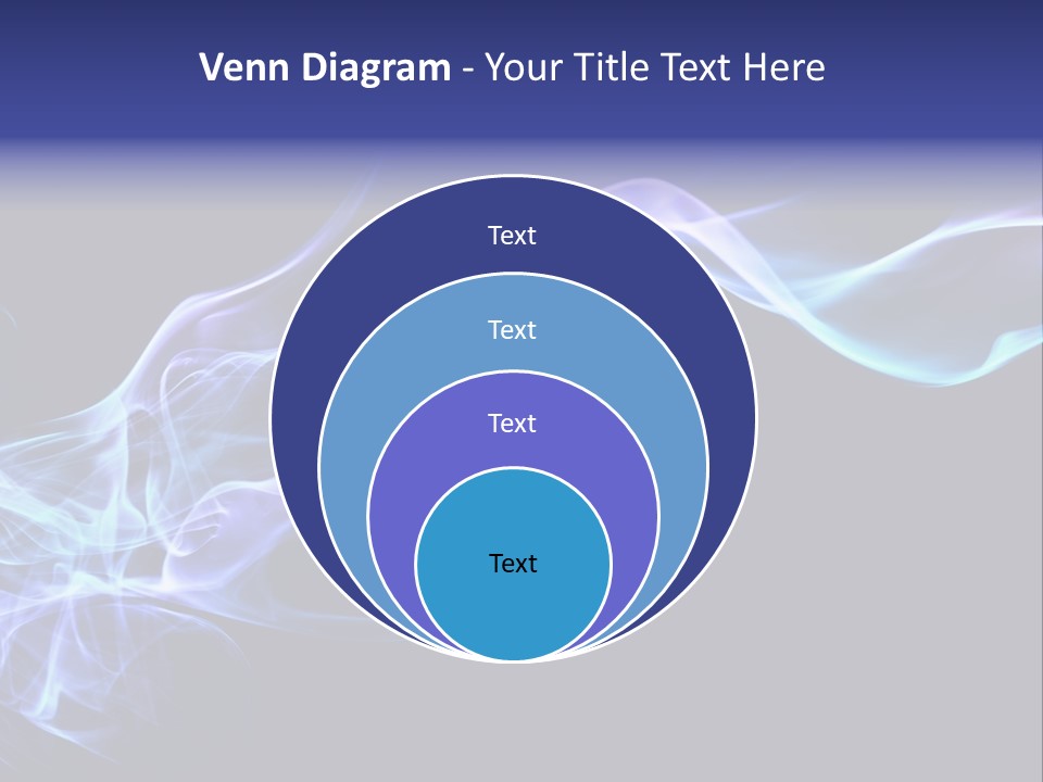 Volute Blue Wallpaper PowerPoint Template