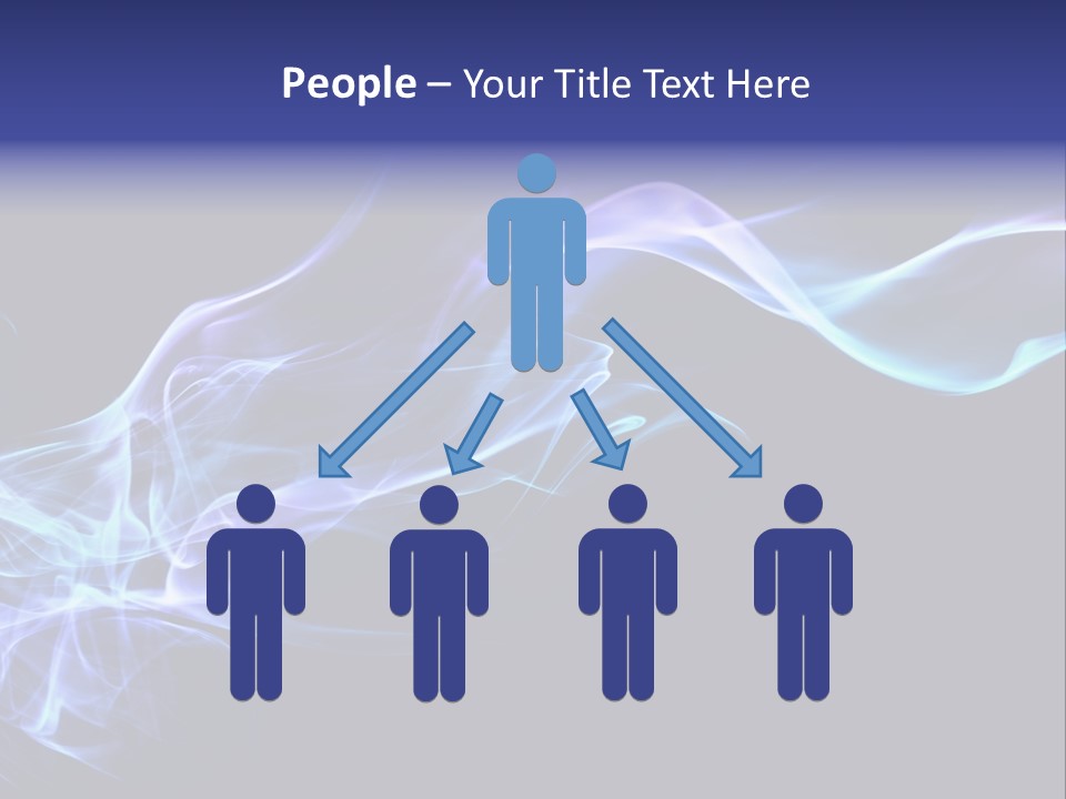 Volute Blue Wallpaper PowerPoint Template