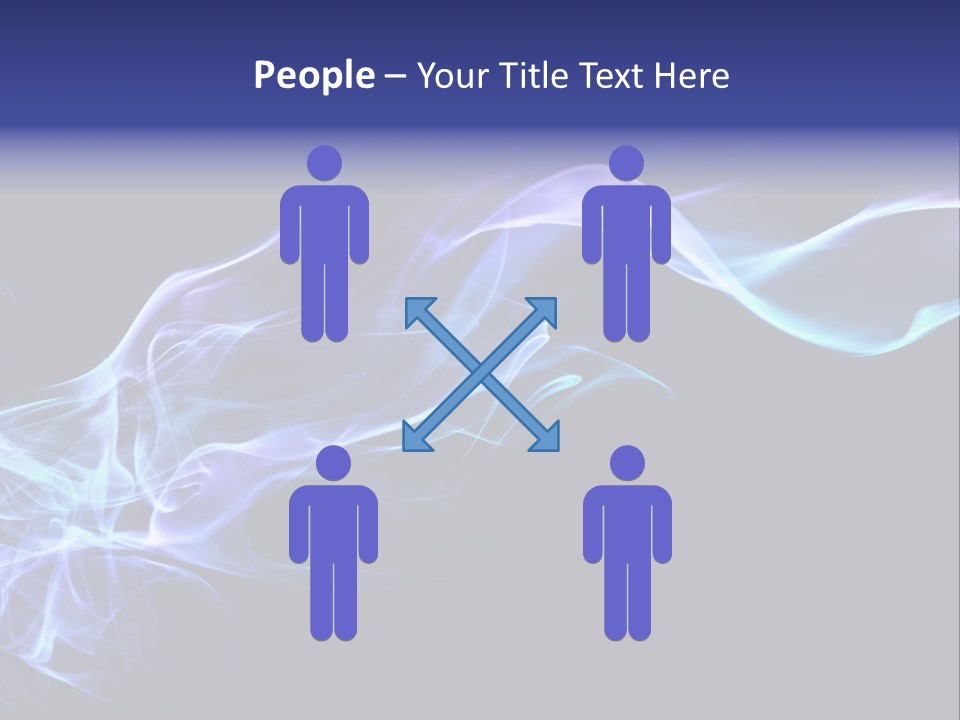 Volute Blue Wallpaper PowerPoint Template