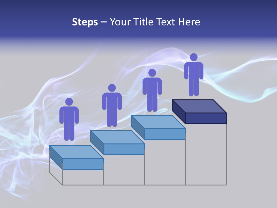 Volute Blue Wallpaper PowerPoint Template