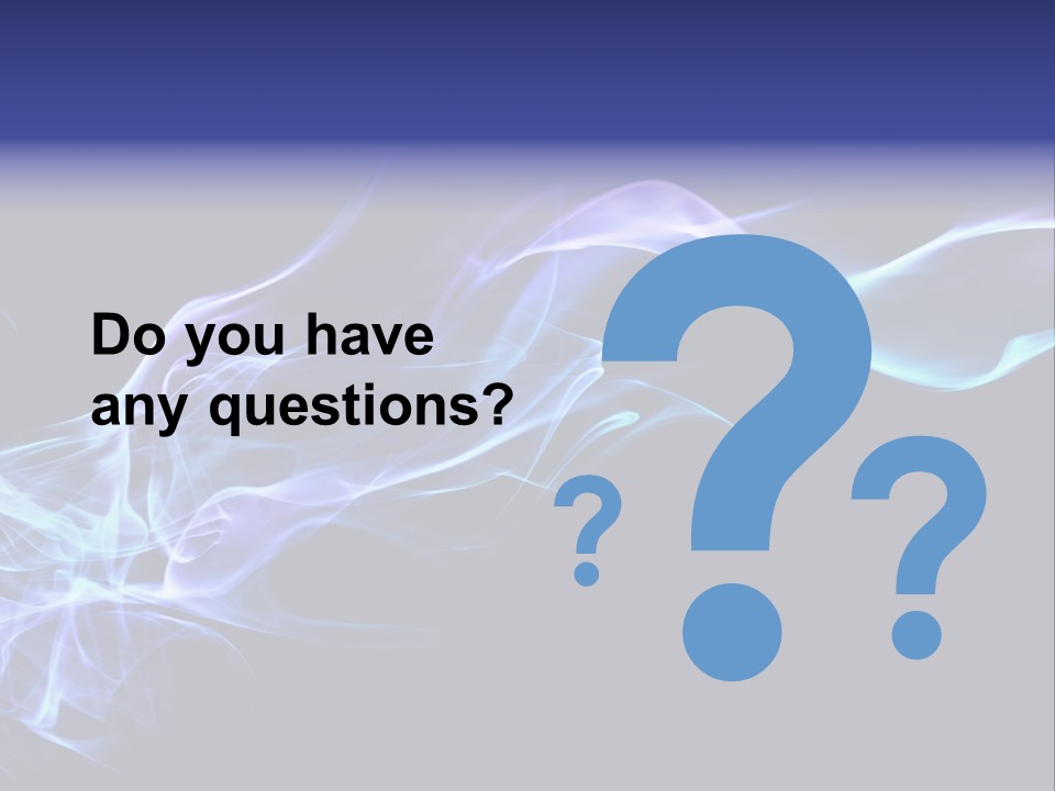 Volute Blue Wallpaper PowerPoint Template