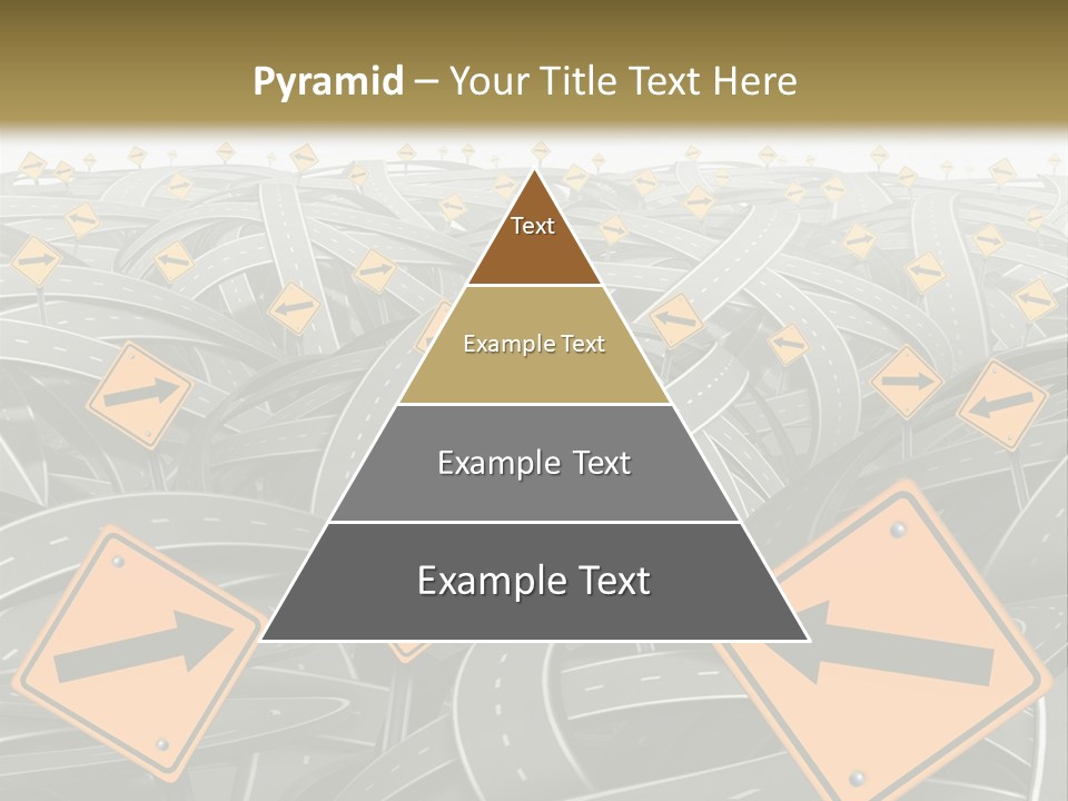 Highway Arrow Choice PowerPoint Template