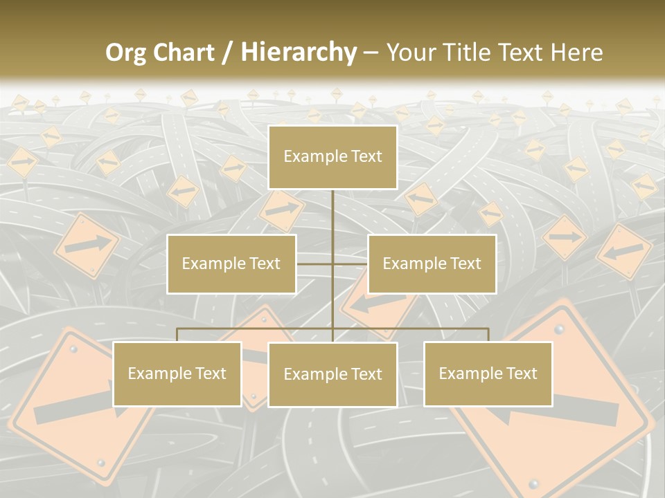 Highway Arrow Choice PowerPoint Template