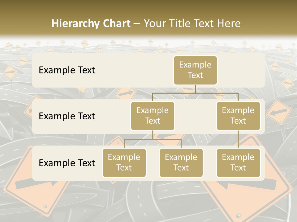 Highway Arrow Choice PowerPoint Template