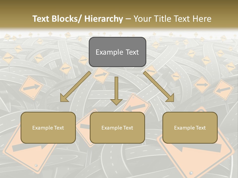 Highway Arrow Choice PowerPoint Template