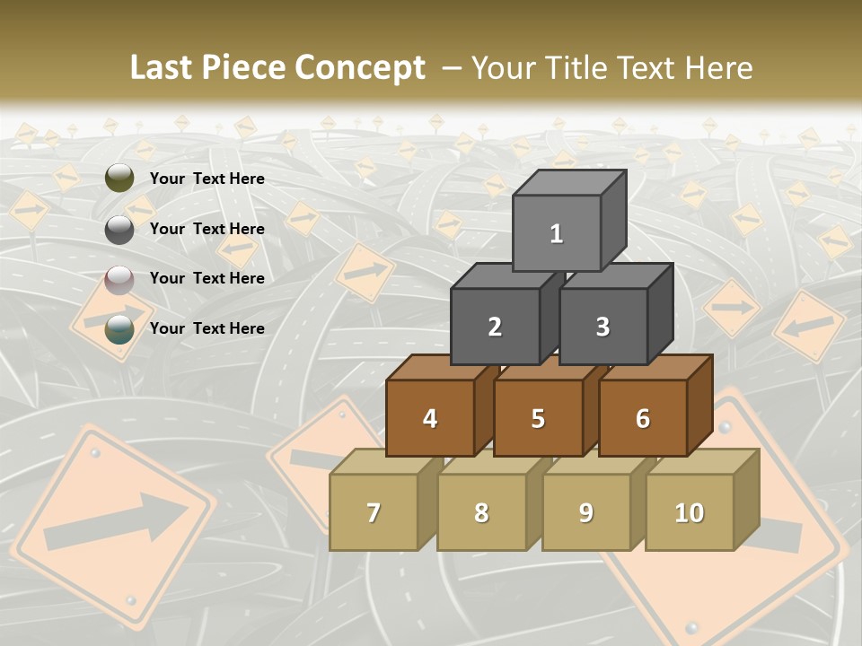 Highway Arrow Choice PowerPoint Template