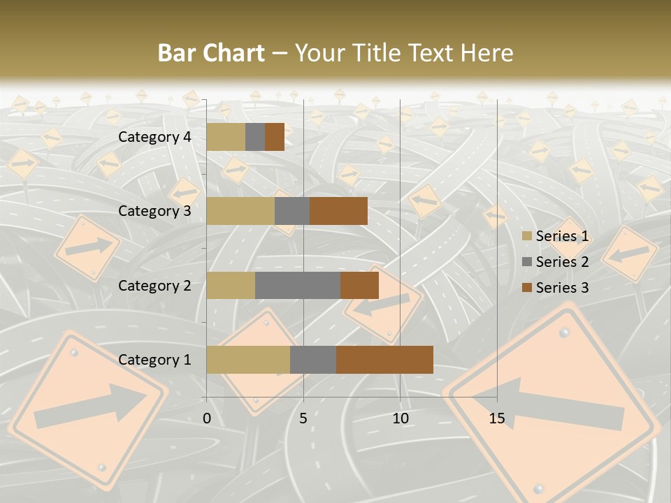 Highway Arrow Choice PowerPoint Template