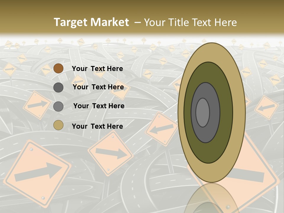 Highway Arrow Choice PowerPoint Template