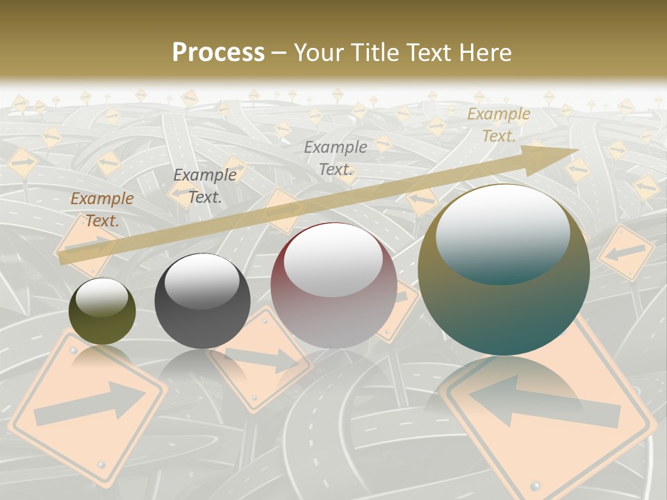Highway Arrow Choice PowerPoint Template