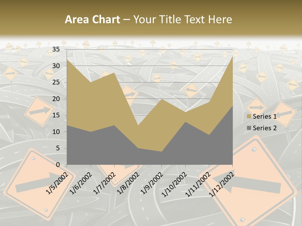 Highway Arrow Choice PowerPoint Template
