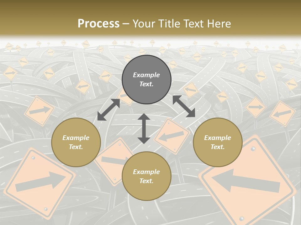 Highway Arrow Choice PowerPoint Template
