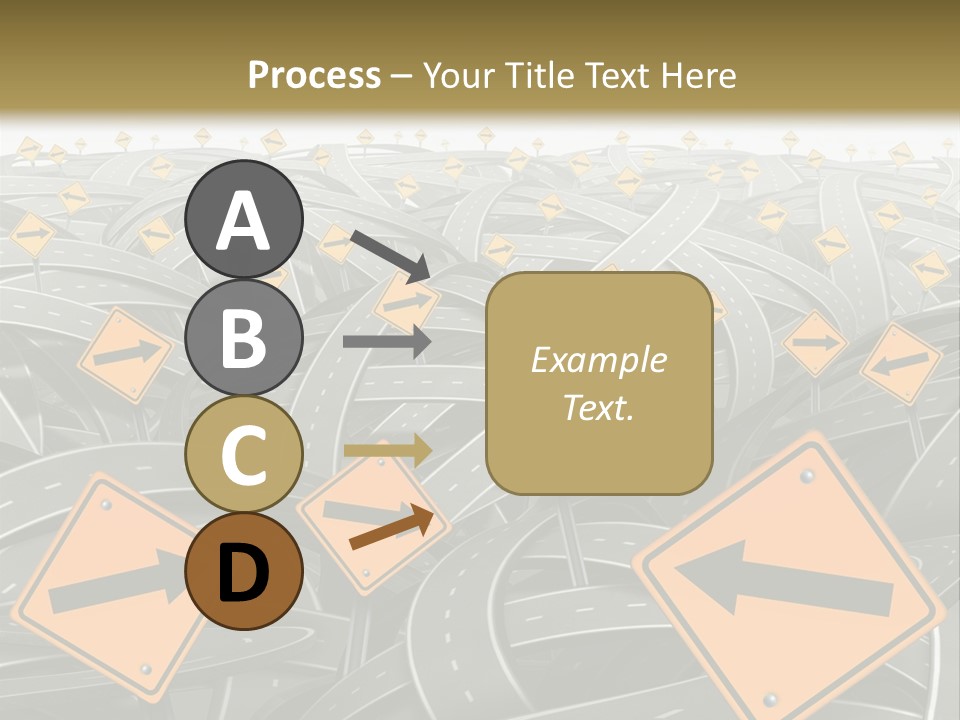 Highway Arrow Choice PowerPoint Template