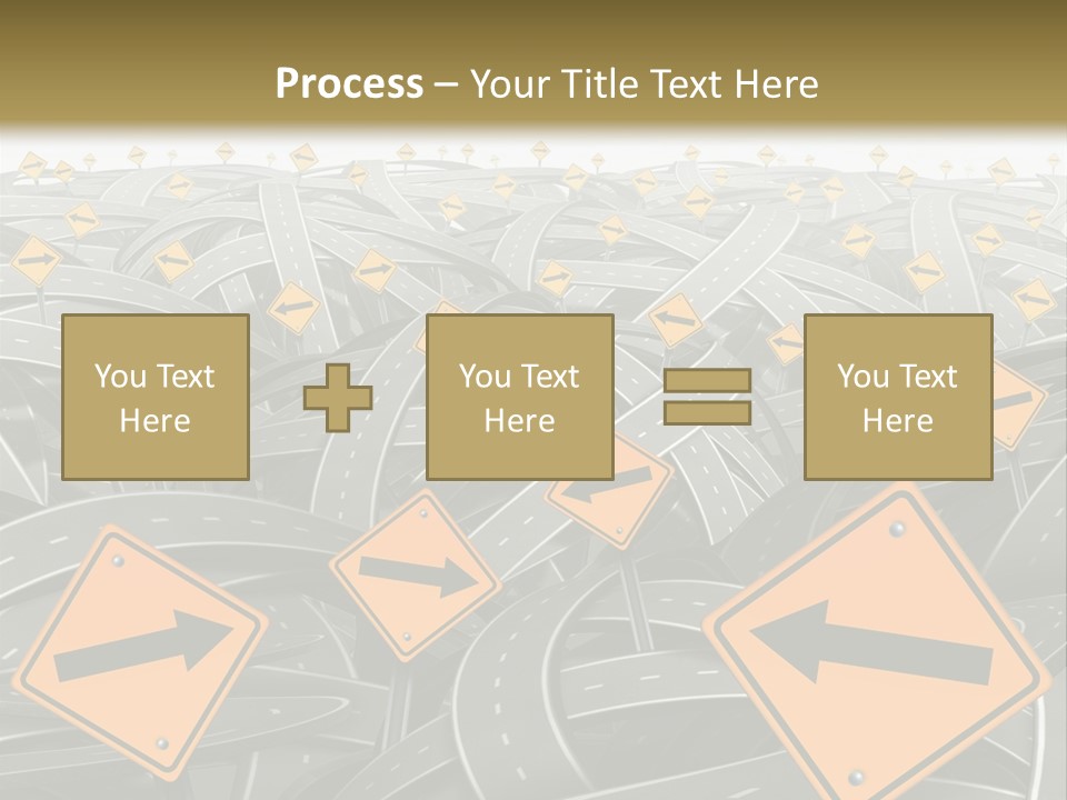 Highway Arrow Choice PowerPoint Template