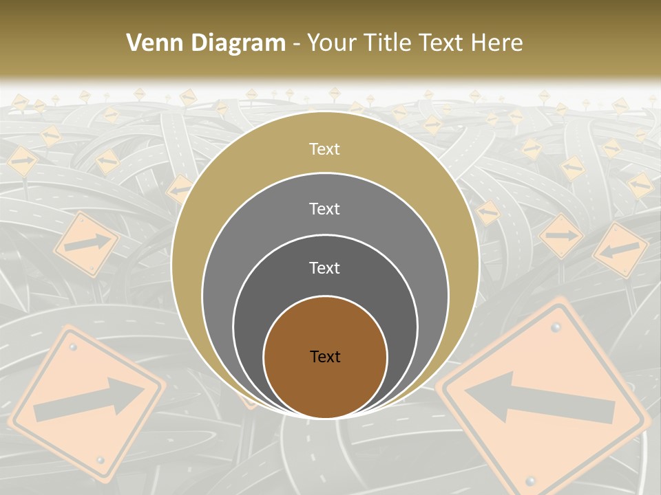 Highway Arrow Choice PowerPoint Template